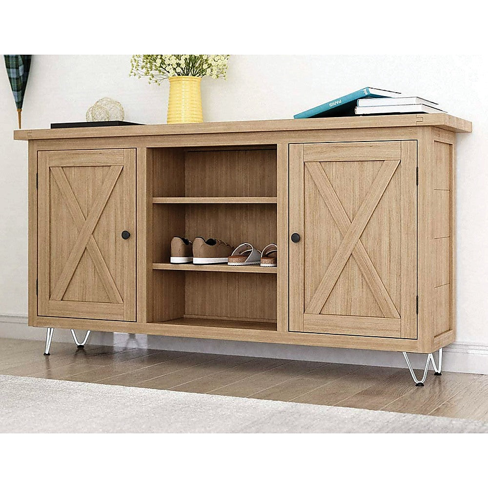 Set of 4 Industrial Retro Hairpin Table Legs 12mm Steel Bench Desk - 11cm White