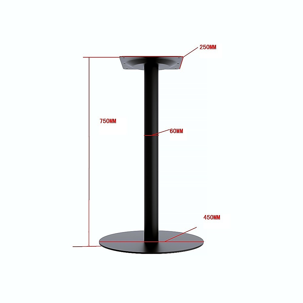 Steel Round 45cm Restaurant Cafe Office Table Base Leg