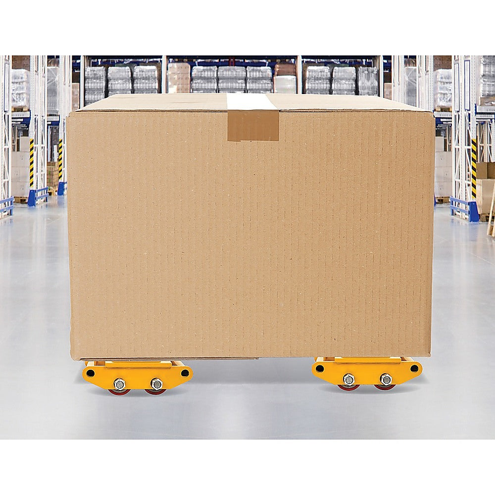 3x3 Heavy Duty Machine Dolly Skate Machinery Roller Mover Cargo Trolley 6T