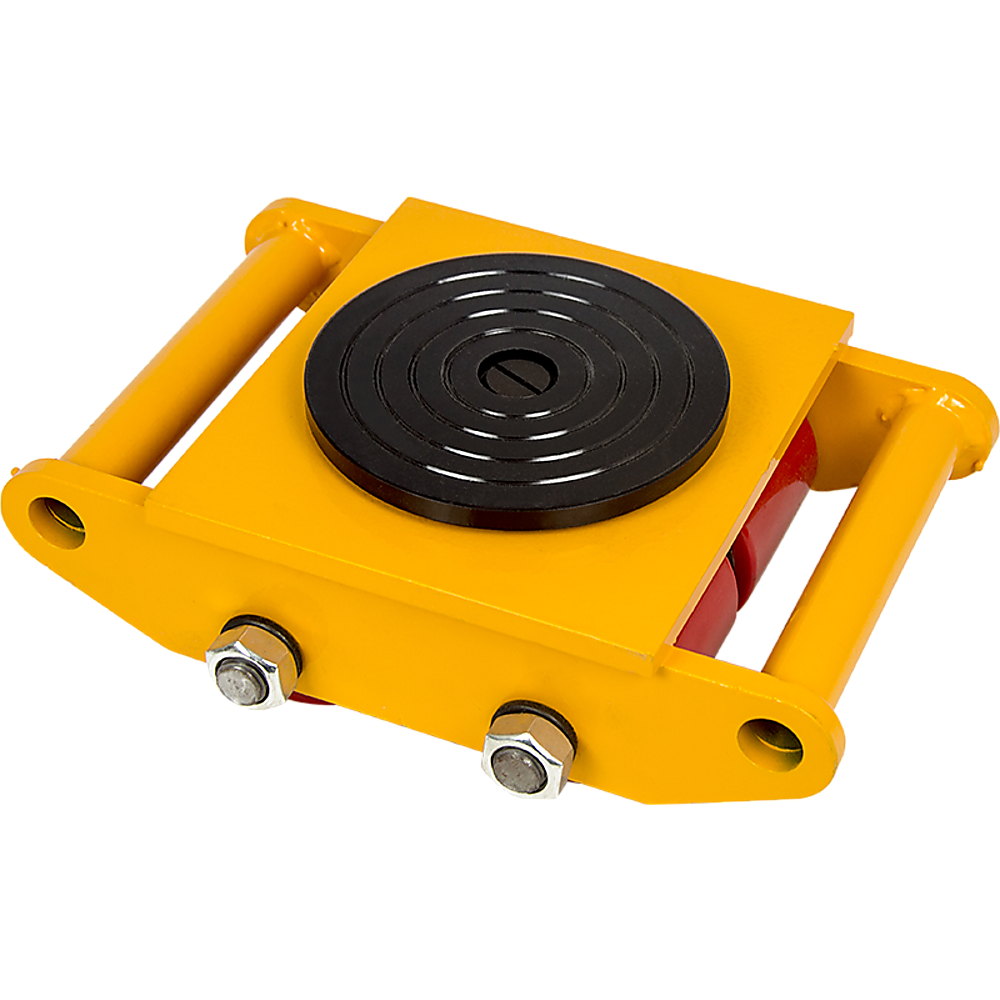 3x3 Heavy Duty Machine Dolly Skate Machinery Roller Mover Cargo Trolley 6T