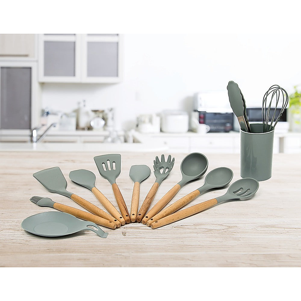 11x Kitchen Utensils for Cooking Baking Silicone Set