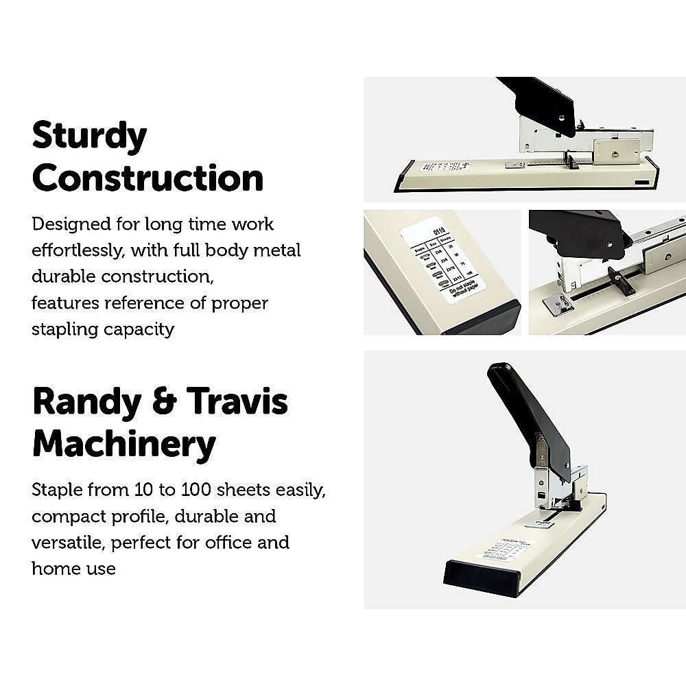 Heavy Duty Home Office Stapler 100 sheets capacity - Inc Pack of 1000 staples