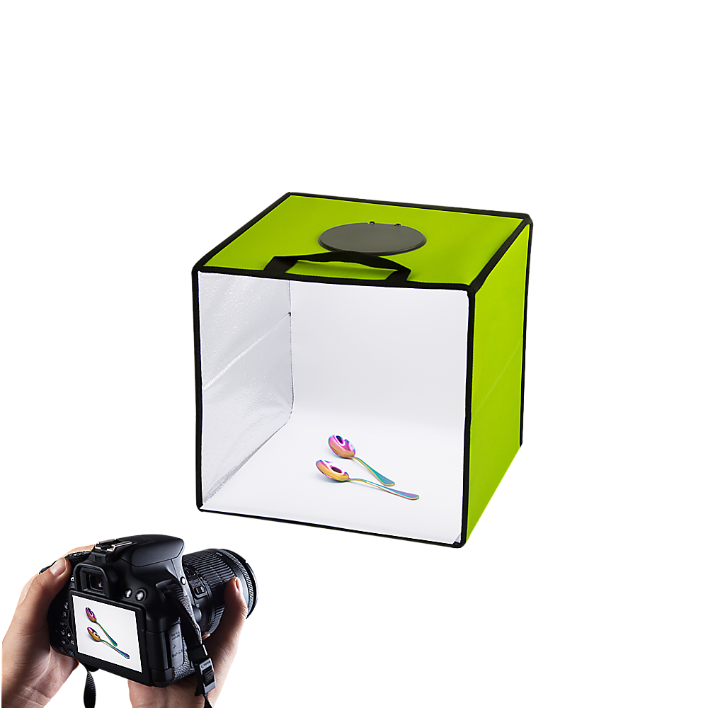 12'' LED Light Room Photo Studio Photography Lighting Tent Kit Backdrop Cube Box