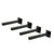 20cm Floating Shelf Brackets Industrial Metal Shelving Supports 4-Pack