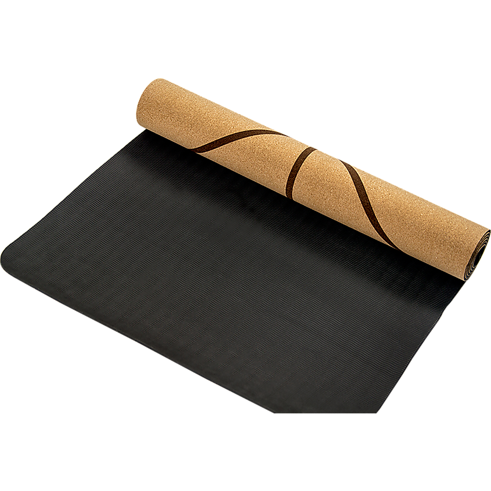 Natural Cork TPE Yoga Mat Sports Eco Friendly Exercise Fitness Gym Pilates