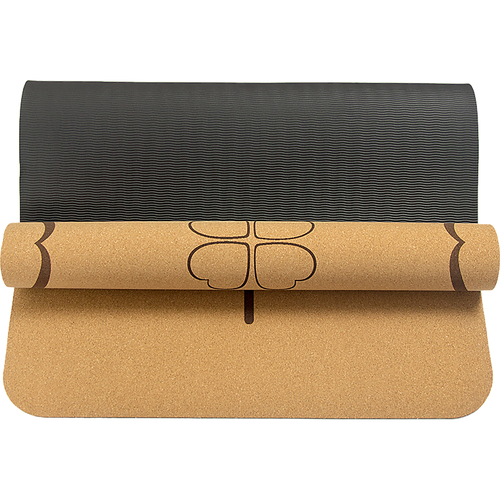 Natural Cork TPE Yoga Mat Sports Eco Friendly Exercise Fitness Gym Pilates