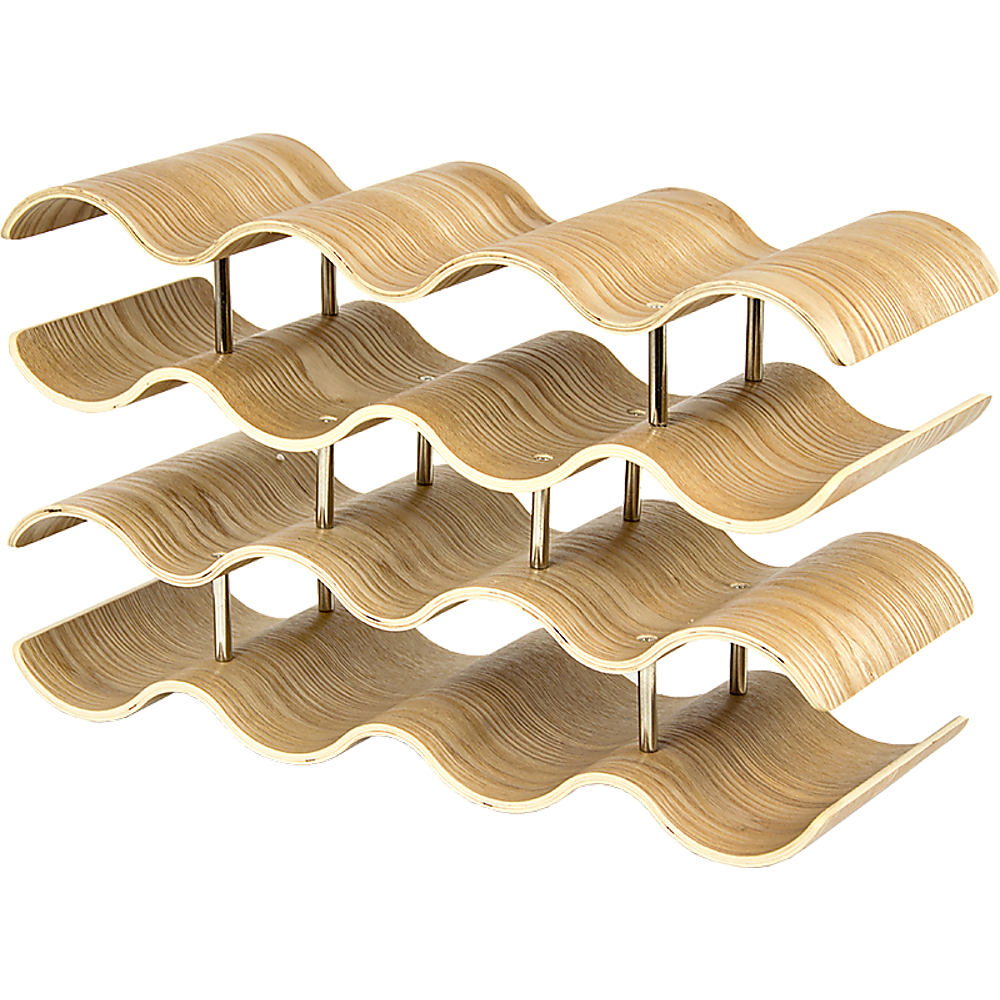 Wooden Wave Wine Rack/Creative Home Grape Wine Holder Shelf Cabinet/Bottle Rack