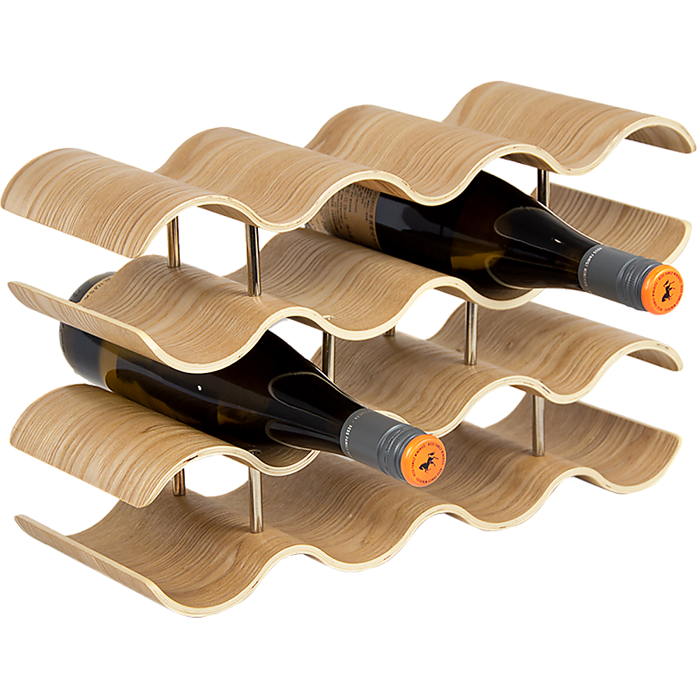 Wooden Wave Wine Rack/Creative Home Grape Wine Holder Shelf Cabinet/Bottle Rack