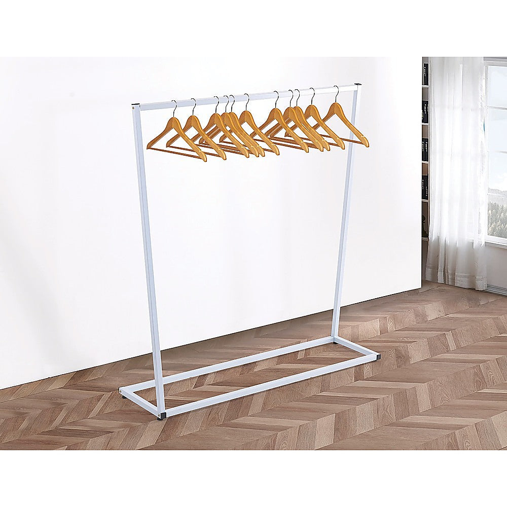 Commercial Clothing Garment Rack Retail Shop White