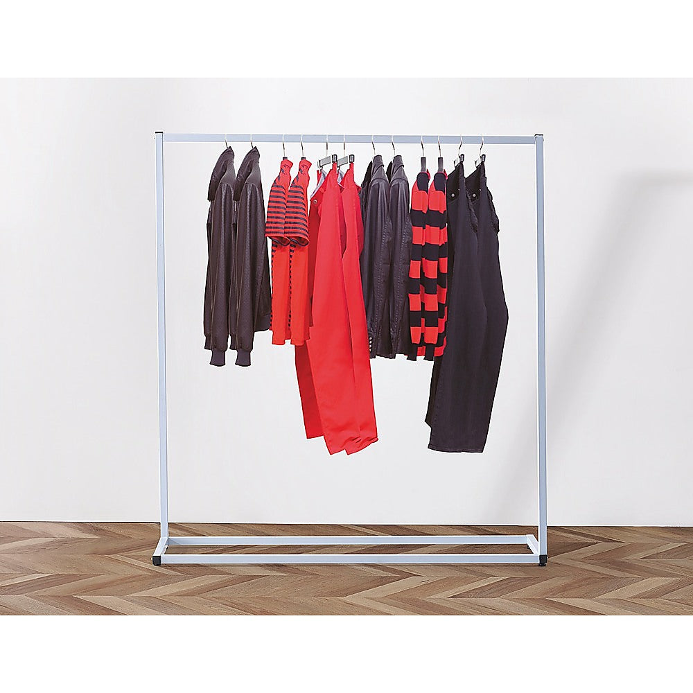 Commercial Clothing Garment Rack Retail Shop White