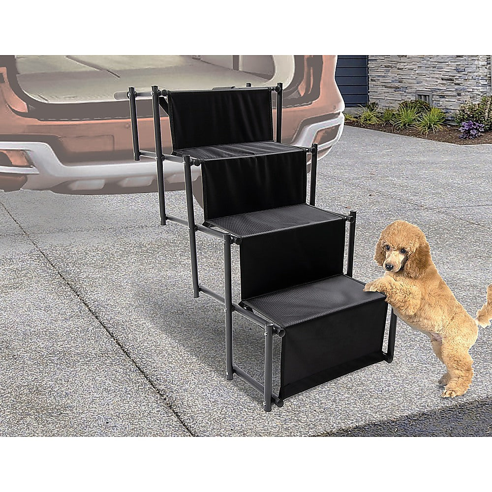 Folding Pet Dog Car Boot Access Steps Ladder Stairs Strong Lightweight