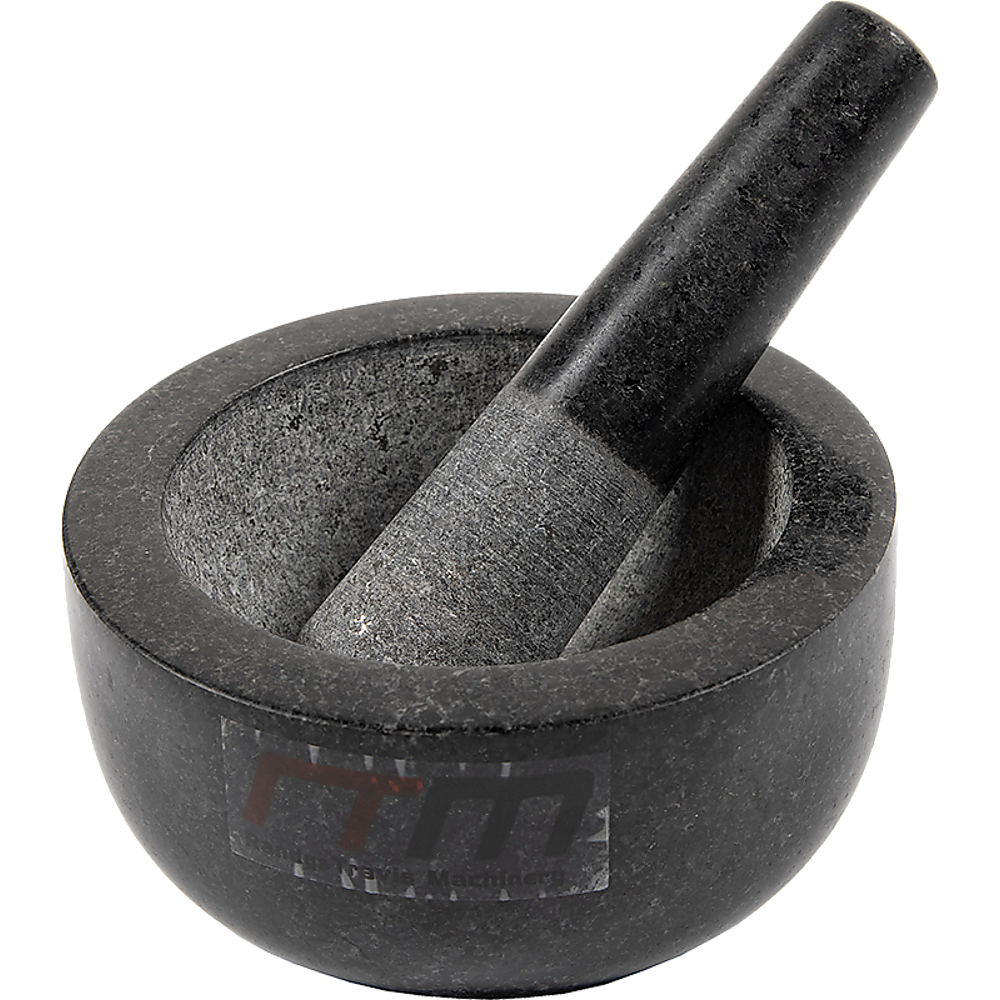 Large Pestle and Mortar Set Durable Granite Stone Spice & Herb Crusher