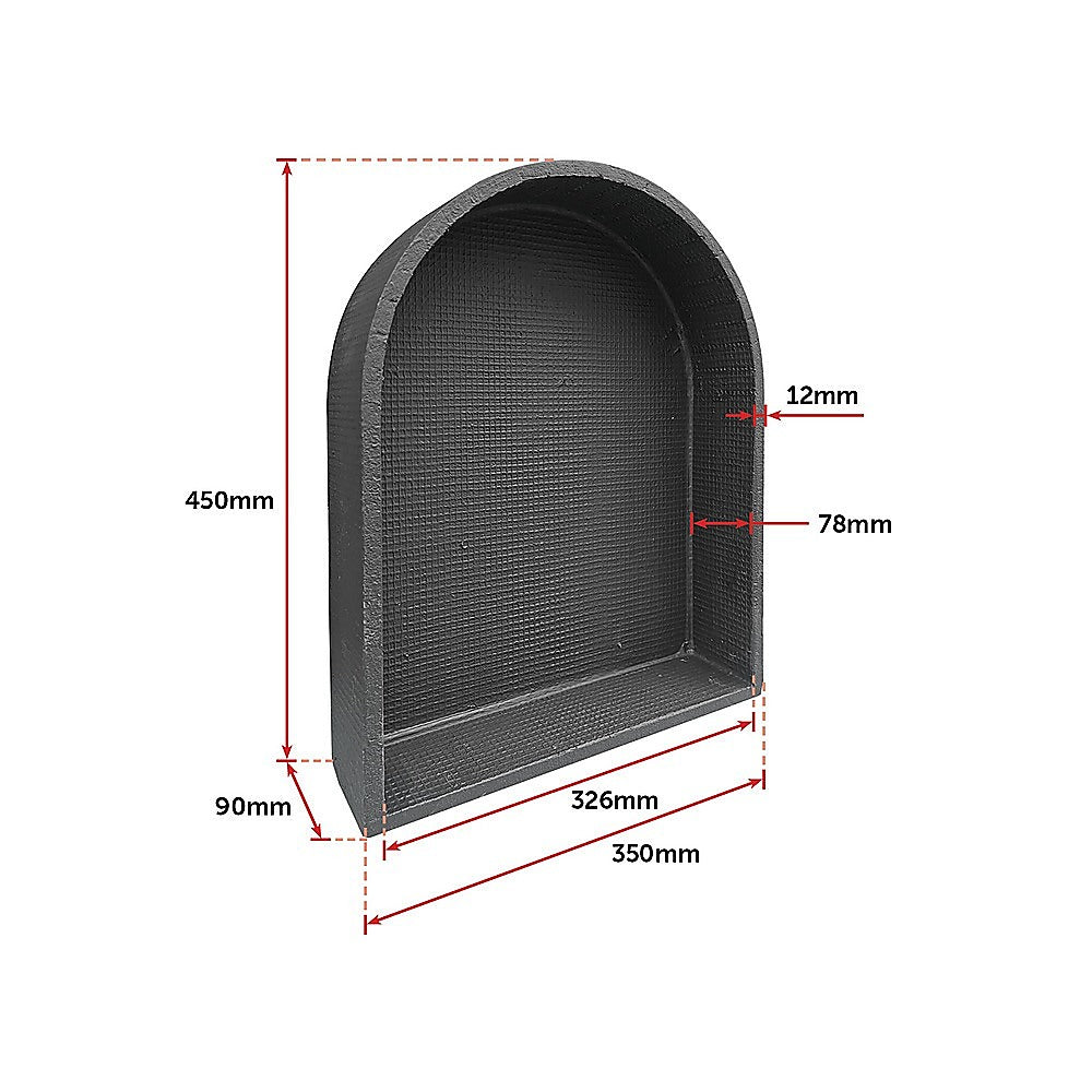 Shower Niche - Arch 450 x 350 x 90mm Prefabricated Wall Bathroom Renovation