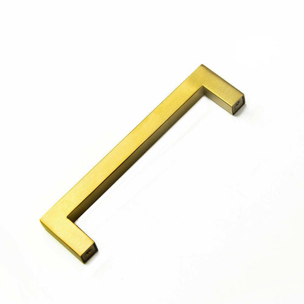 15x Brushed Brass Drawer Pulls Kitchen Cabinet Handles - Gold Finish 128mm