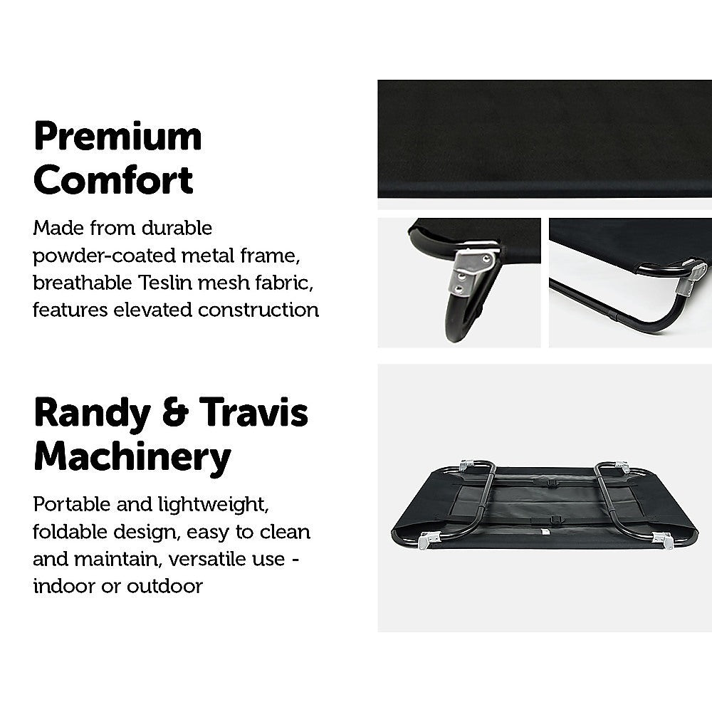 110 x 65cm Dog Pet Bed Foldable Elevated Portable Waterproof Outdoor Raised Basket