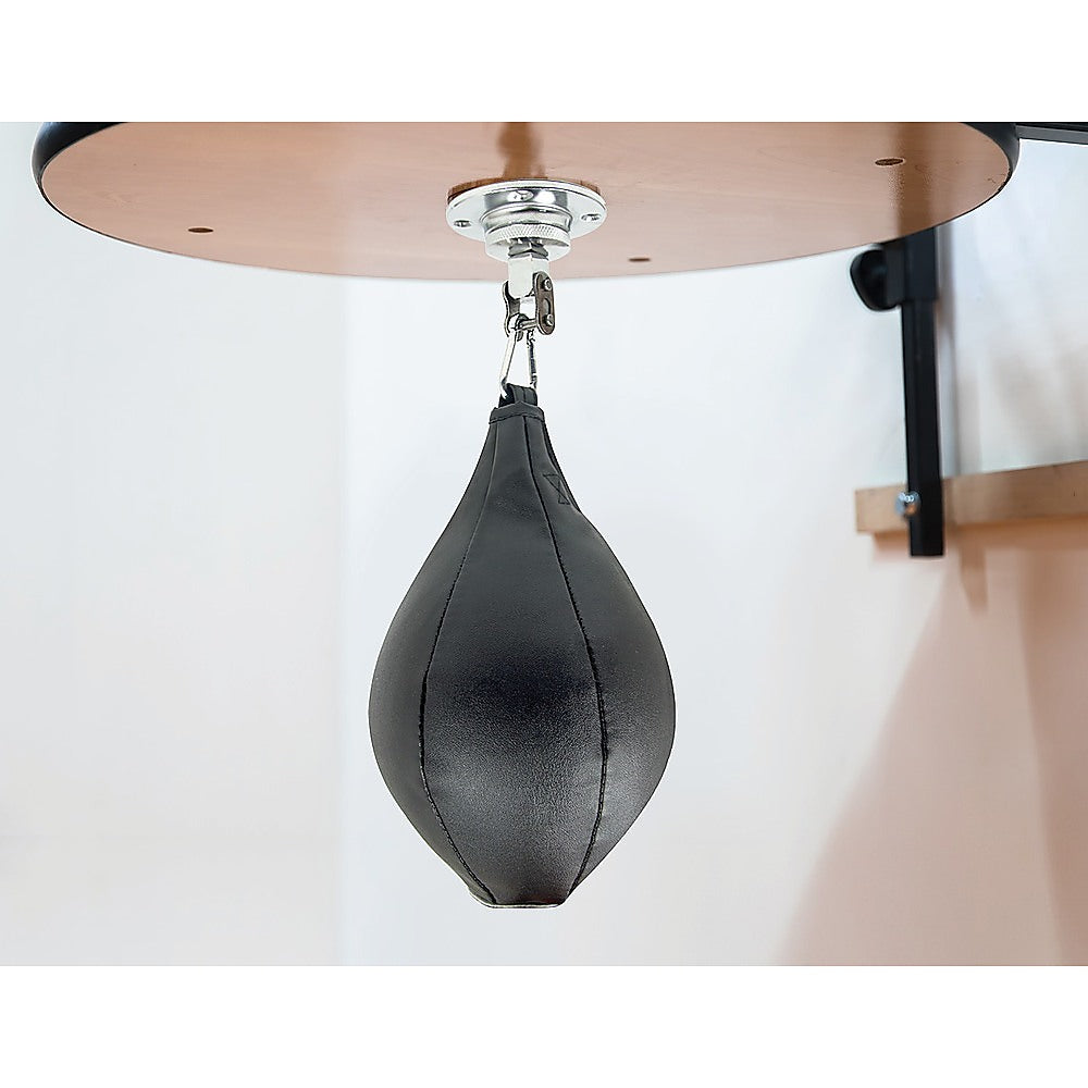 Boxing Speed Bag CowHide Leather MMA Punching Focus Bag Muay Thai Training Speed