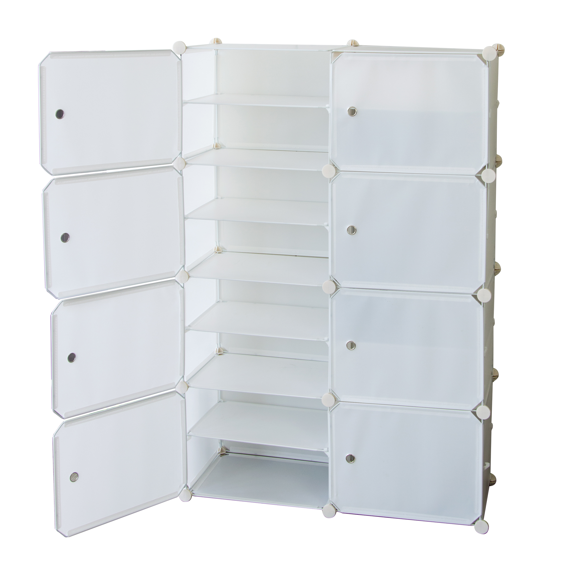 White Cube DIY Shoe Cabinet Rack Storage Portable Stackable Organiser Stand