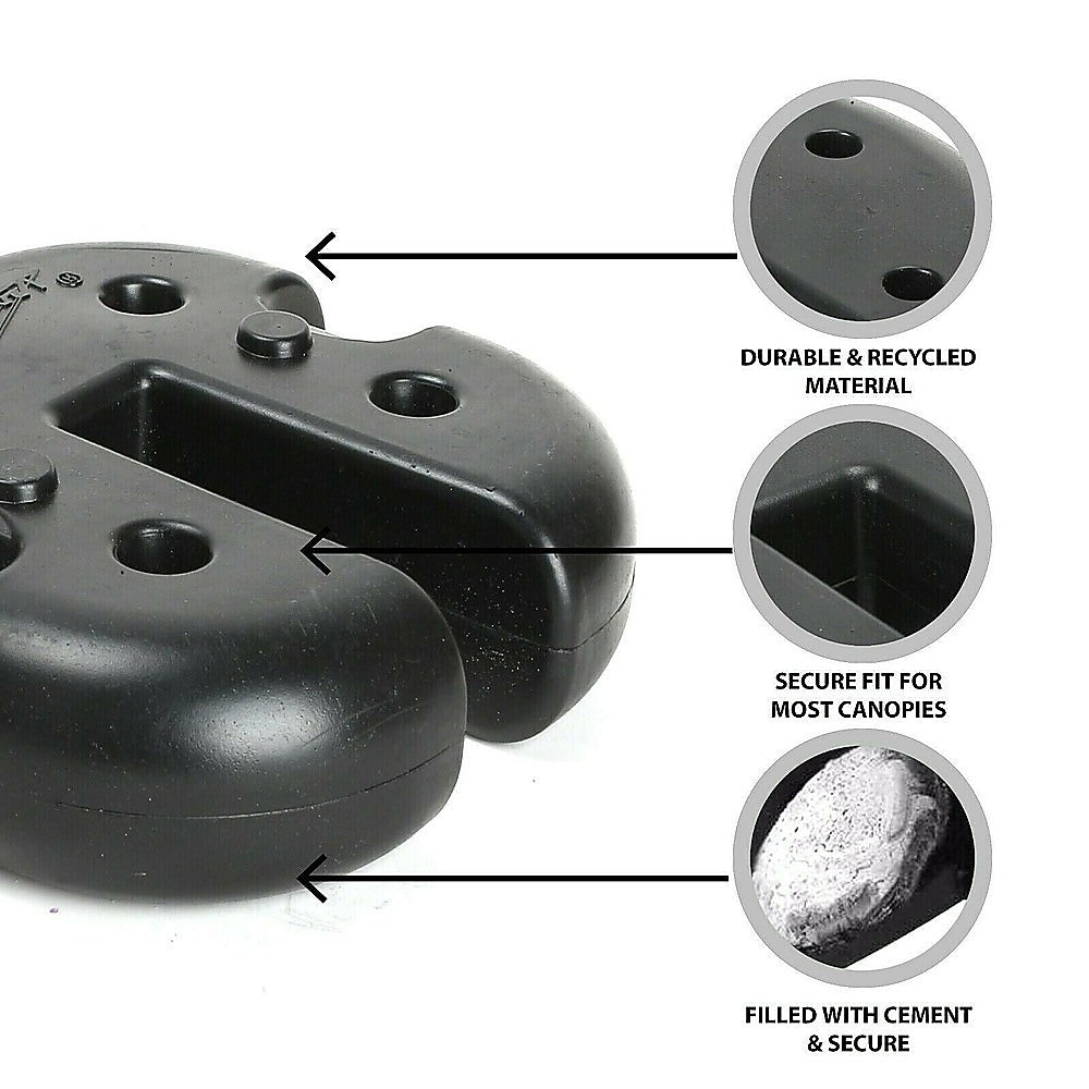 4pcs Outdoor Canopy Tent Leg Weights Anchor Stand Heavy Duty Gazebo Discs Base