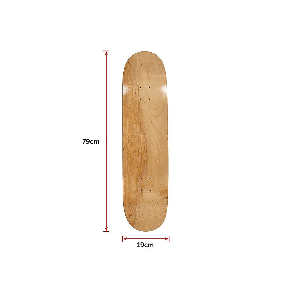 7 Layers Skateboard Deck Natural Wood Maple Double Concave Blank Skate Board DIY