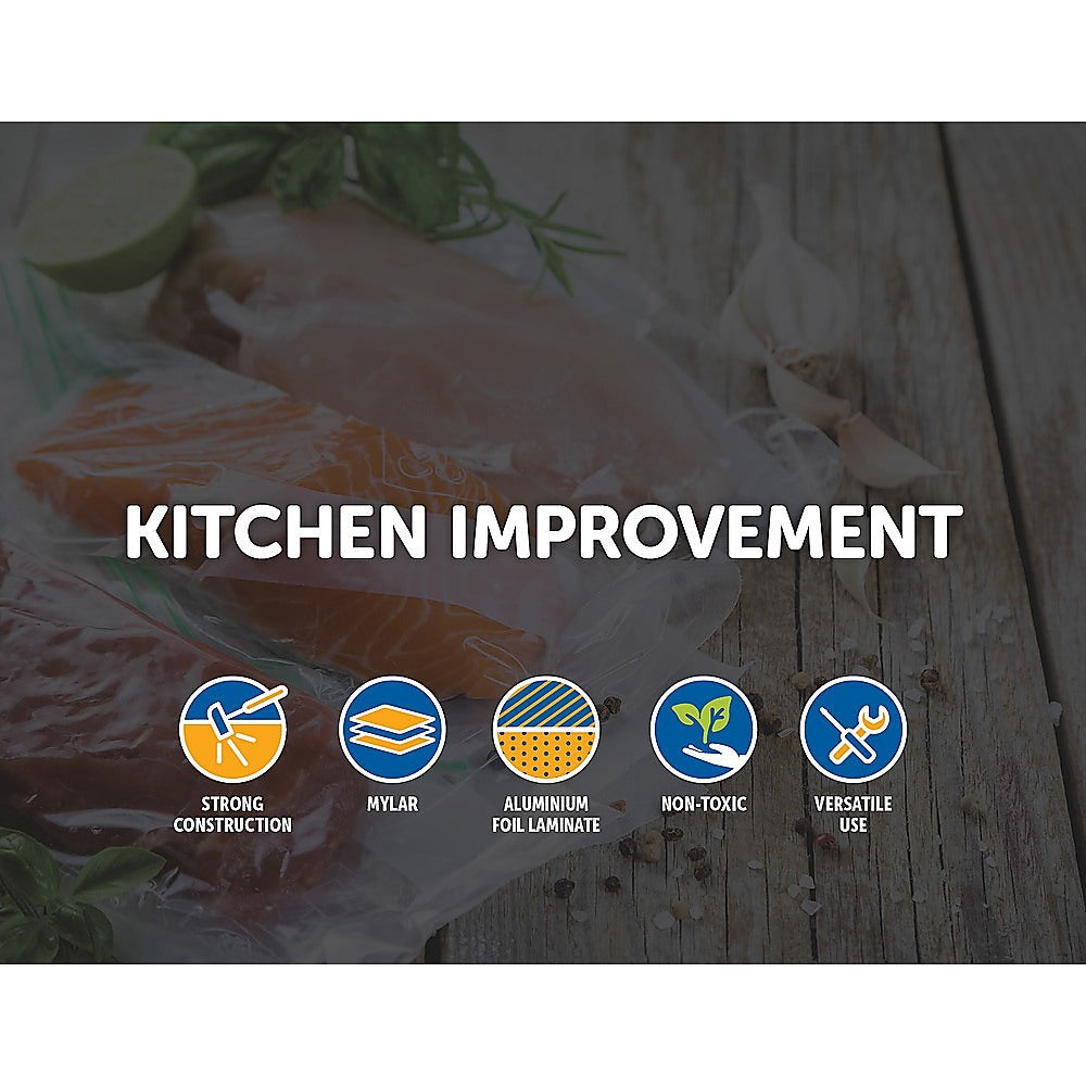 100x Food Vacuum Bags Pouch Foil Aluminum Storage Bags Heat Seal 30x40cm