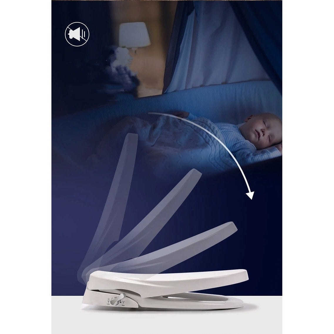 Non Electric Bidet Toilet Seat W/ Cover Bathroom Washlet Spray Water Wash