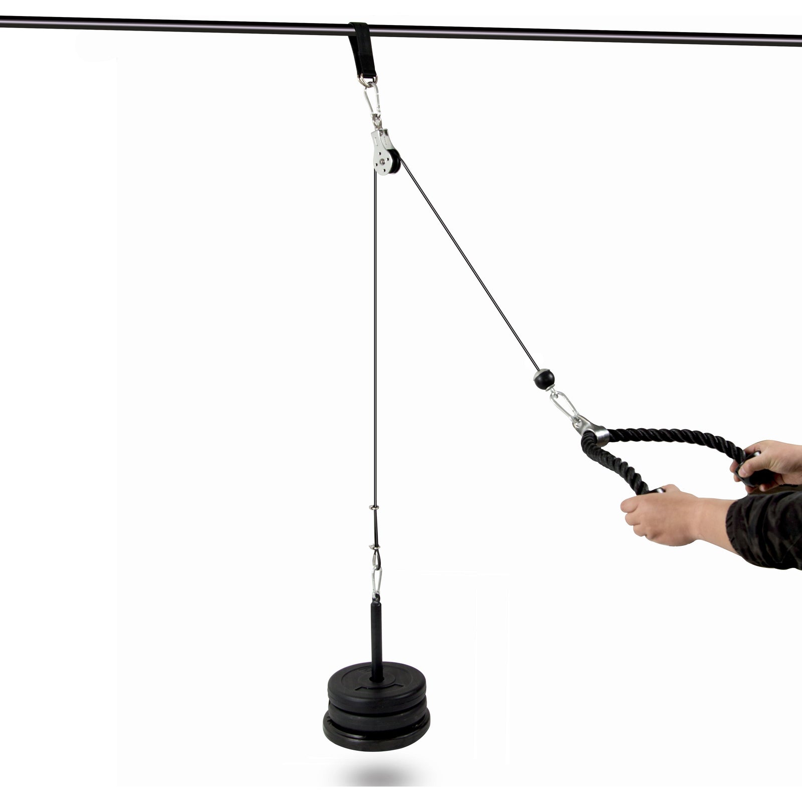 Pulley System Cable Attachment Pull Down Machine DIY Home Gym Workout Kit