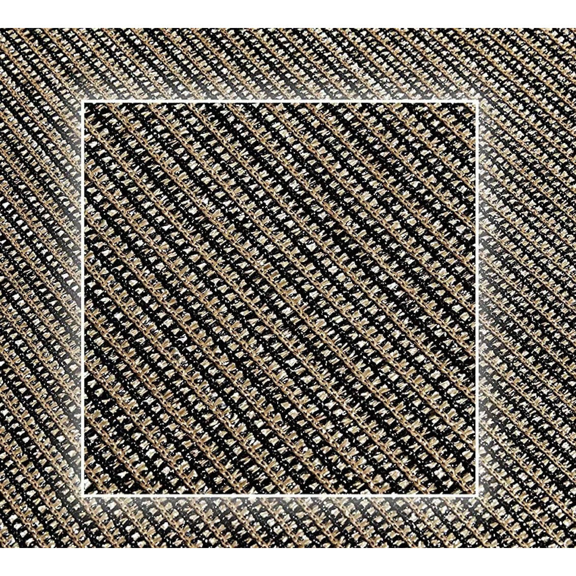 Rectangle Sun Shade Sail Fabric Garden Patio Pool Awning Canopy Cover Coffee