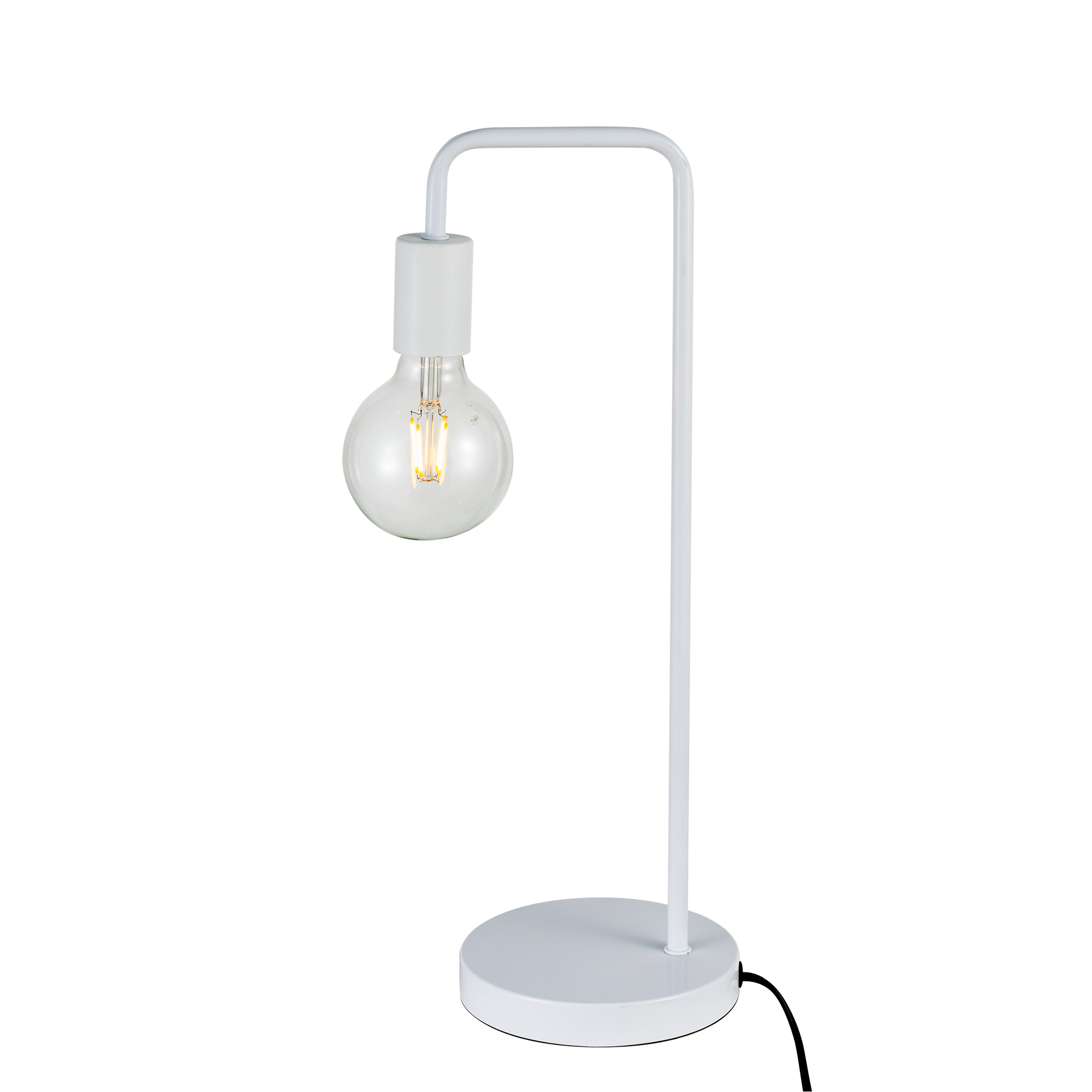 Modern Table lamp Desk Light Base Bedside Bedroom White