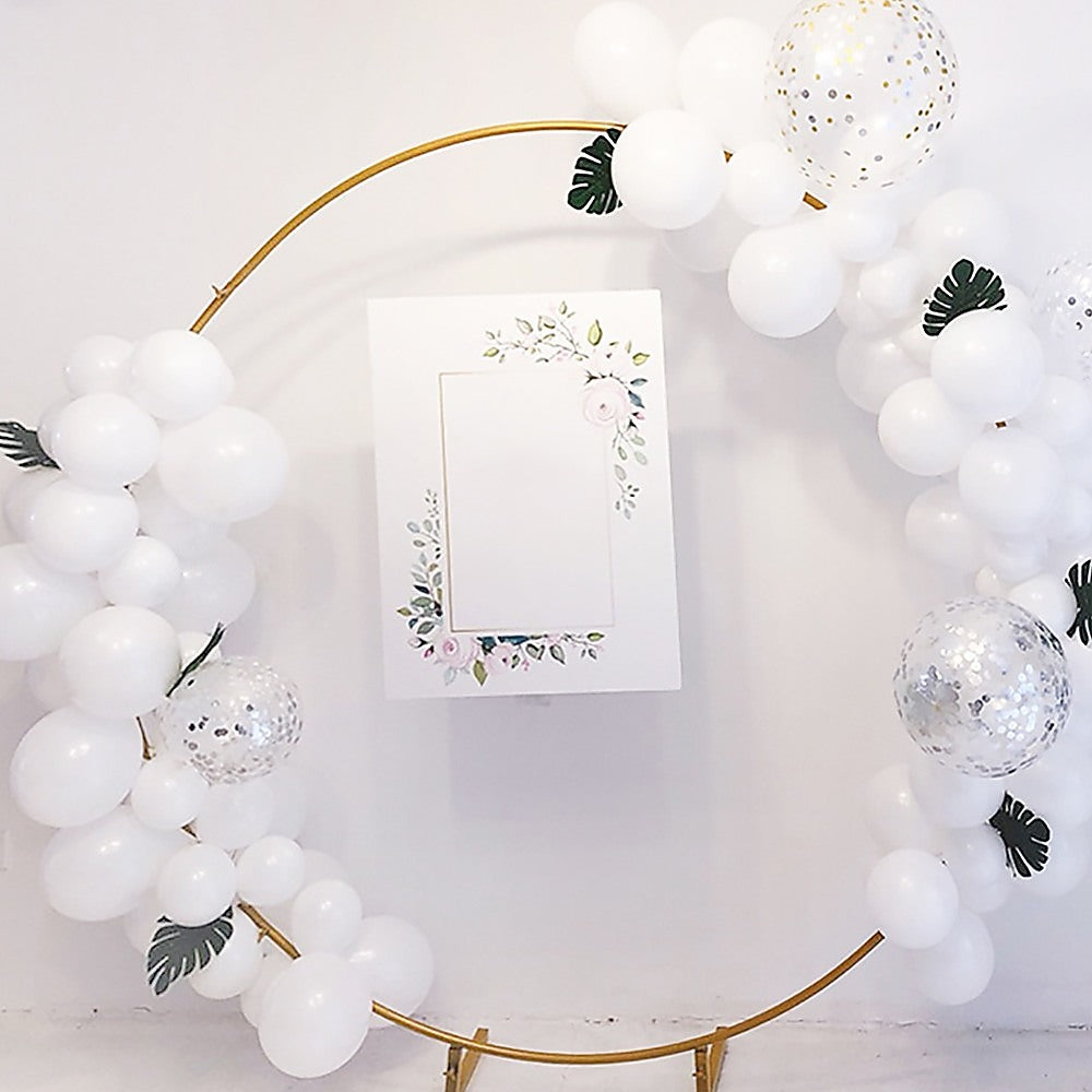 2M Wedding Hoop Round Circle Arch Backdrop Flower Display Stand Frame Background