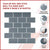 Tiles 3D Peel and Stick Wall Tile Dark Grey (30cm x 30cm x 10 sheets)