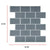 Tiles 3D Peel and Stick Wall Tile Dark Grey (30cm x 30cm x 10 sheets)