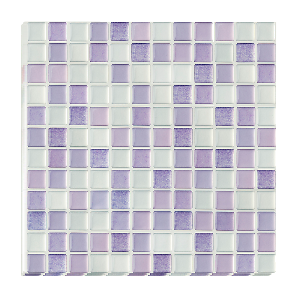 Tiles 3D Peel and Stick Wall Tile Crystal Mosaic (30cm x 30cm x 10 sheets)