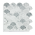 Tiles 3D Peel and Stick Wall Tile Fish Scale Mosaic (30cm x 30cm x 10 sheets)