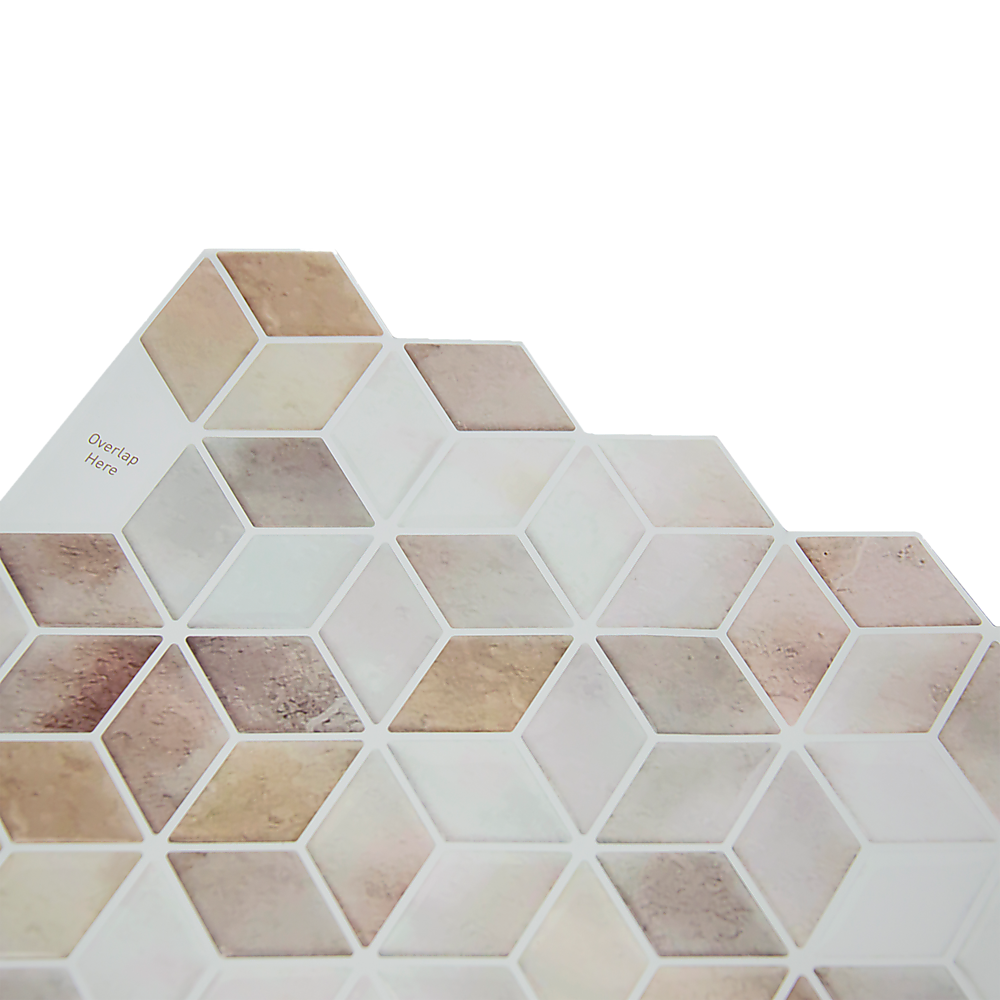 Tiles 3D Peel and Stick Wall Tile Shell Mosaic (30cm x 30cm x 10 sheets)