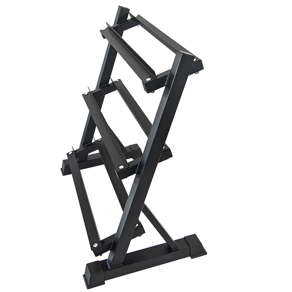 Dumbbell Rack Storage Stand Hex Weight Heavy Duty 3 Tier Wide Home Gym Fitness