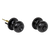 Door Handle Set Lever Privacy Function Round Black
