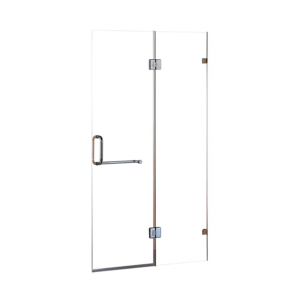 1400mm Sliding Door Safety Glass Shower Screen Chrome By Della Francesca