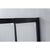 1400mm Sliding Door Safety Glass Shower Screen Black By Della Francesca