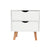 Bedside Tables Drawers Side Table Nightstand White Storage Cabinet Wood
