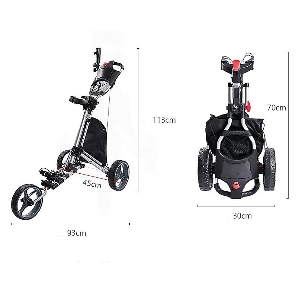 NEW Golf Model 4.0 Push / Pull Cart 3-wheel Compact