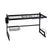 85cm Dish Drying Rack Drainer Over Sink Steel Cup Cutlery Organizer 2 Tier