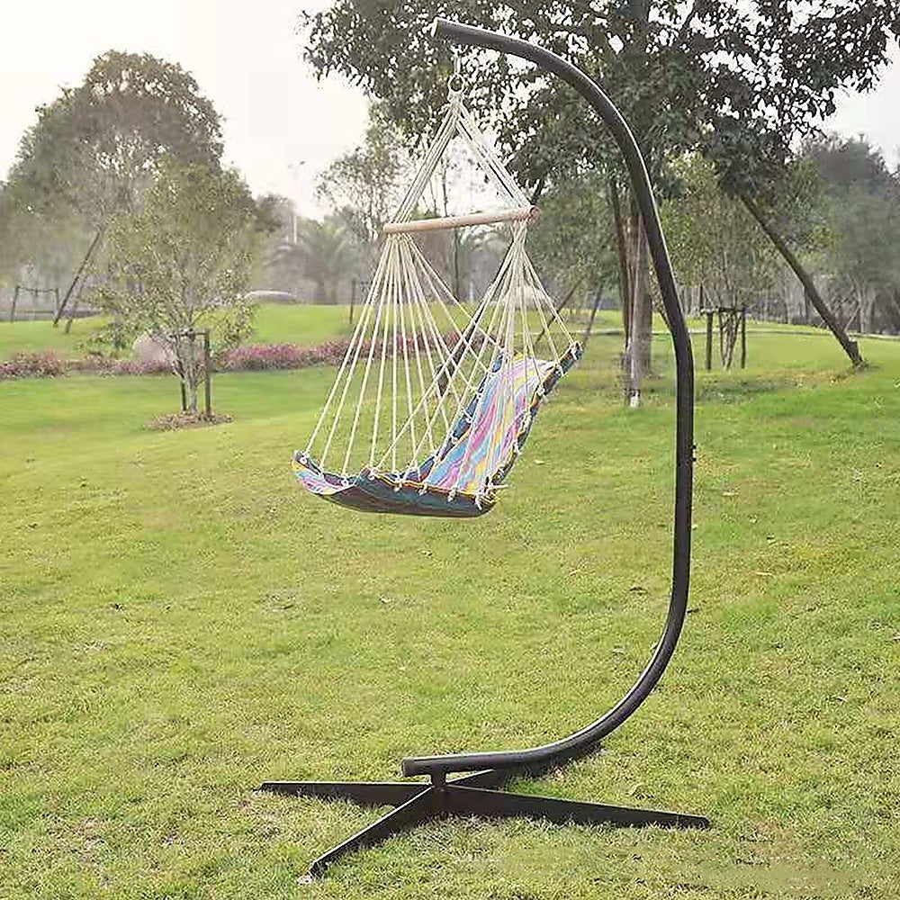 Hammock C Stand Solid Steel Construction for Hanging Air Porch Swing Chair