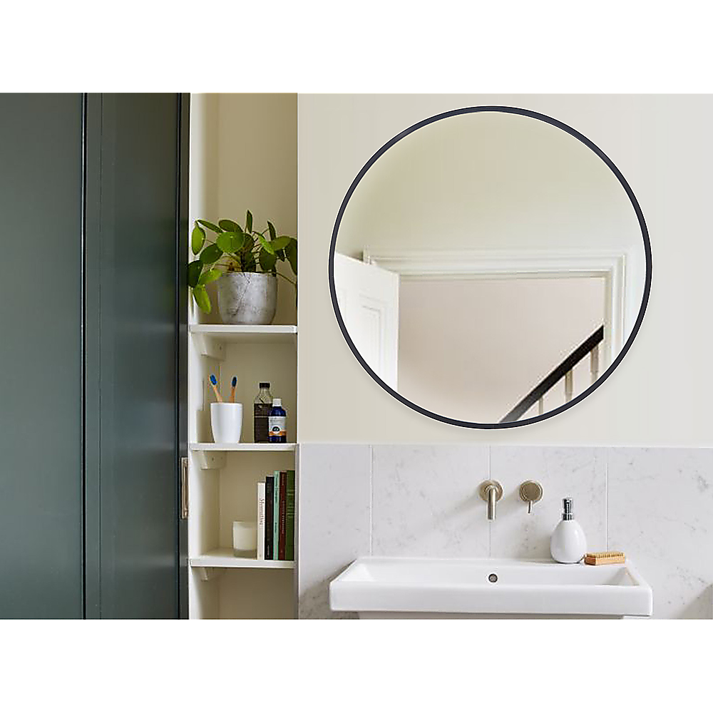 Round Mirror LED Anti-Fog 3 Colours Illuminated Bathroom Living Room