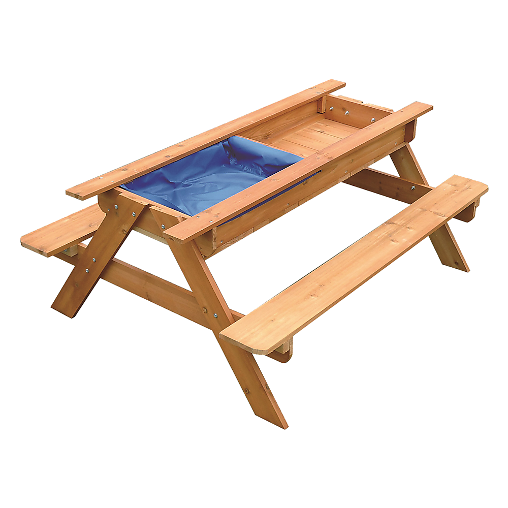 Sand &amp; Water Wooden Picnic Table