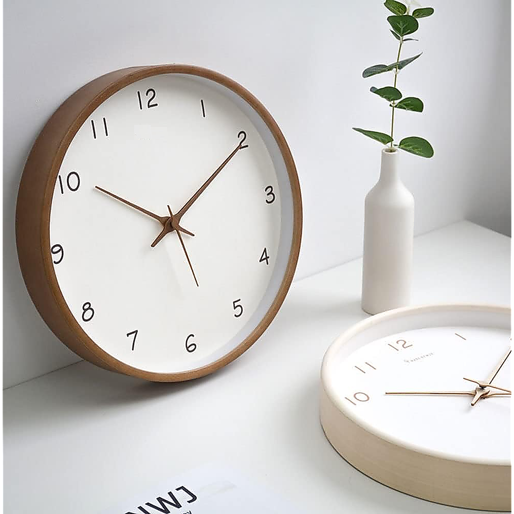 10&quot; Clock Wooden Modern Wall Art