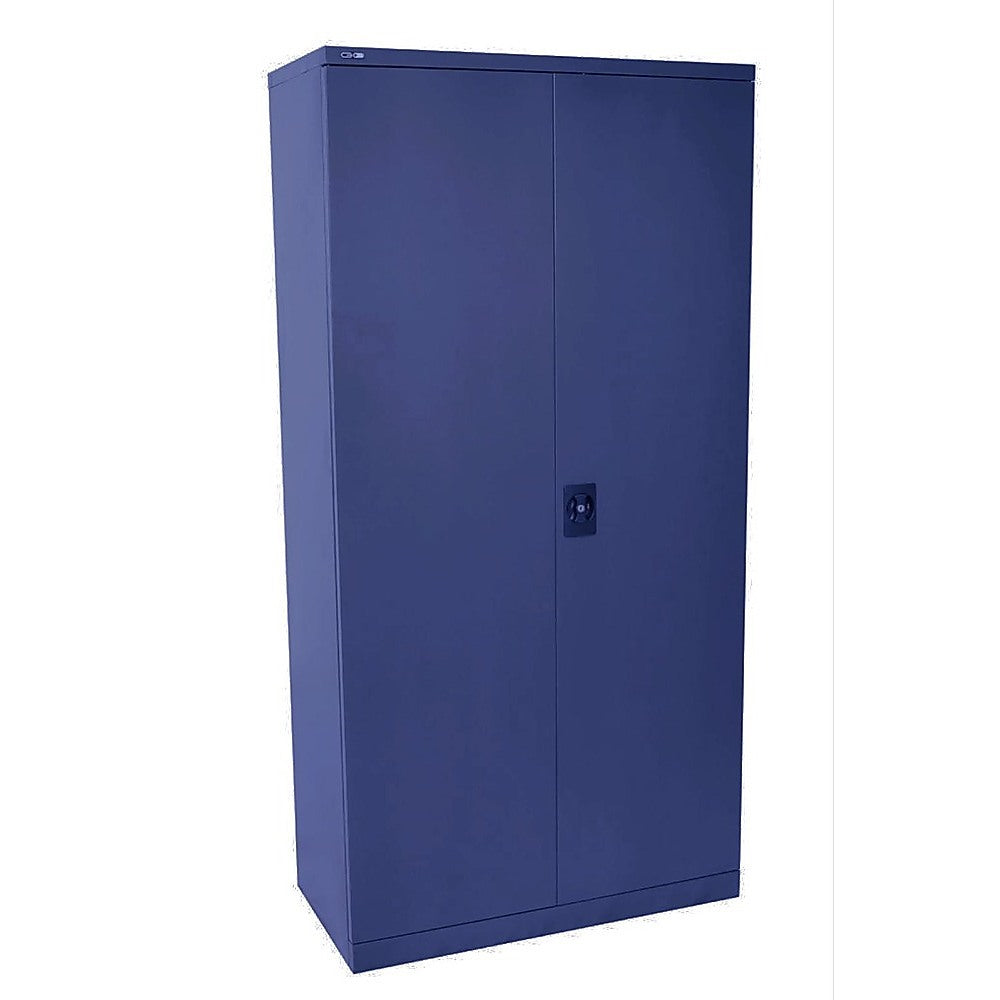 Two-Door Metal Cabinet Shelf Storage for Home Office Gym