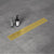900mm Bathroom Shower Brushed Brass Grate Drain w/ Centre outlet Floor Waste Square Pattern