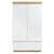 Aiden Industrial Contemporary White Oak Wardrobe