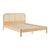 Lulu Bed Frame with Curved Rattan Bedhead - Double
