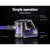 Devanti 150 Cordless Handheld Stick Vacuum Cleaner 2 Speed   Purple And Grey